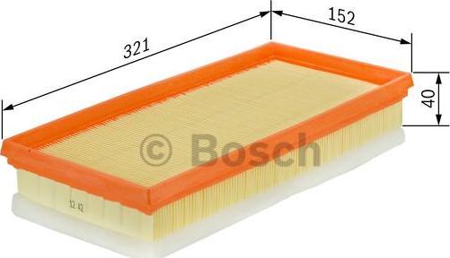 BOSCH 1 457 433 596 - Filtro aria autozon.pro