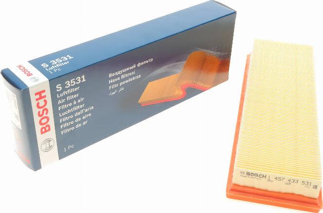 BOSCH 1 457 433 531 - Filtro aria autozon.pro