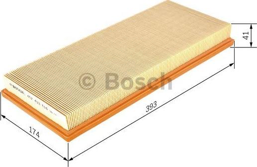 BOSCH 1 457 433 616 - Filtro aria autozon.pro