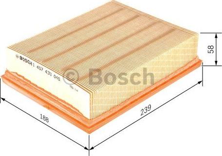 BOSCH 1 457 433 045 - Filtro aria autozon.pro