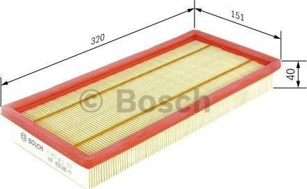 BOSCH 1 457 433 317 - Filtro aria autozon.pro