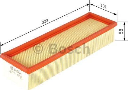 BOSCH 1 457 433 260 - Filtro aria autozon.pro