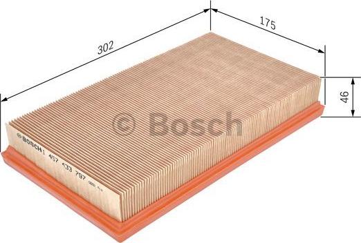 BOSCH 1 457 433 797 - Filtro aria autozon.pro