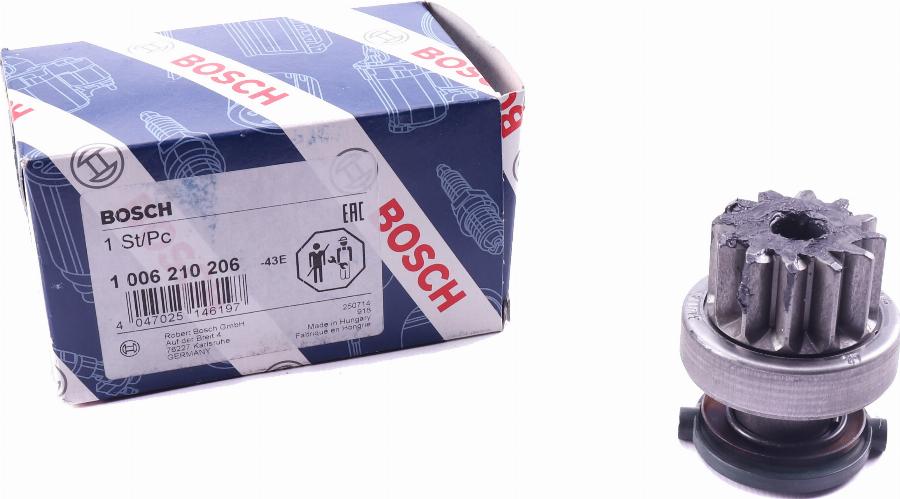 BOSCH 1 006 210 206 - Pignone, Motorino d'avviamento autozon.pro