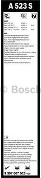 BOSCH 3 397 007 523 - Spazzola tergi autozon.pro