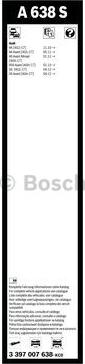 BOSCH 3 397 007 638 - Spazzola tergi autozon.pro