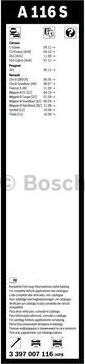 BOSCH 3 397 007 116 - Spazzola tergi autozon.pro