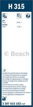 BOSCH 3 397 015 102 - Spazzola tergi autozon.pro