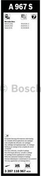 BOSCH 3 397 118 967 - Spazzola tergi autozon.pro