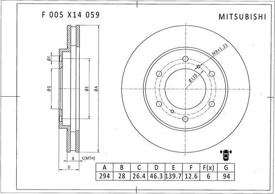 BOSCH F 005 X14 059 - Discofreno autozon.pro