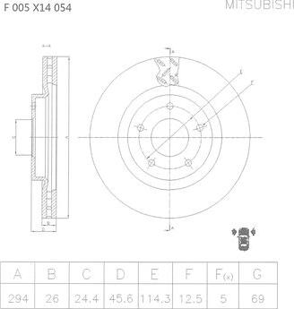 BOSCH F 005 X14 054 - Discofreno autozon.pro