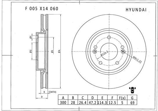 BOSCH F 005 X14 060 - Discofreno autozon.pro