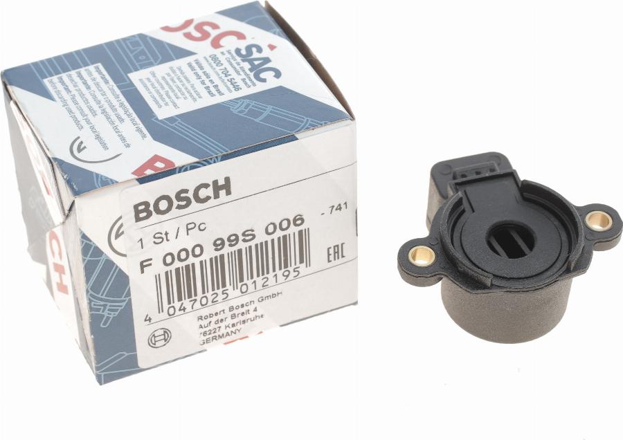 BOSCH F 000 99S 006 - Sensore, Regolazione valvola farfalla autozon.pro