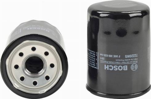 BOSCH F 00E 369 839 - Filtro olio autozon.pro