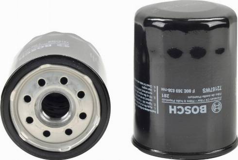 BOSCH F 00E 369 838 - Filtro olio autozon.pro