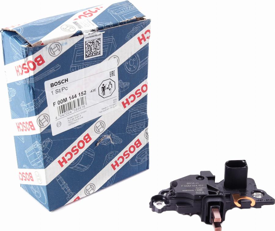 BOSCH F 00M 144 152 - Regolatore alternatore autozon.pro