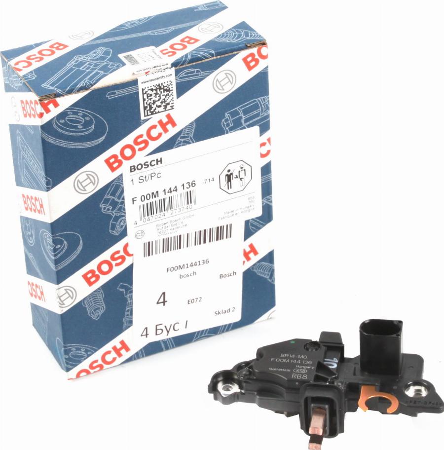 BOSCH F 00M 144 136 - Regolatore alternatore autozon.pro