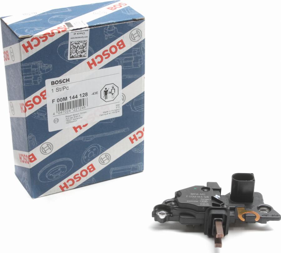 BOSCH F 00M 144 128 - Regolatore alternatore autozon.pro