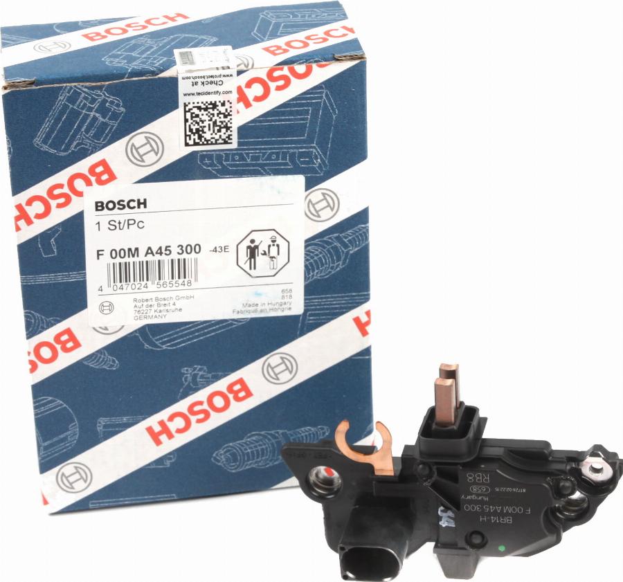 BOSCH F 00M A45 300 - Regolatore alternatore autozon.pro