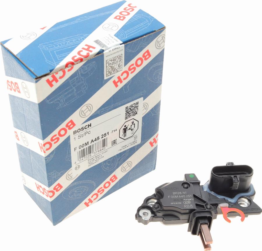 BOSCH F 00M A45 251 - Regolatore alternatore autozon.pro