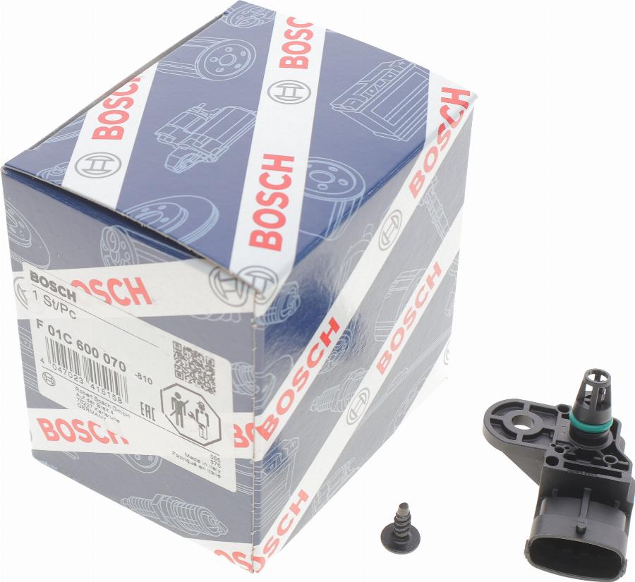 BOSCH F 01C 600 070 - Sensore, Pressione collettore d'aspirazione autozon.pro