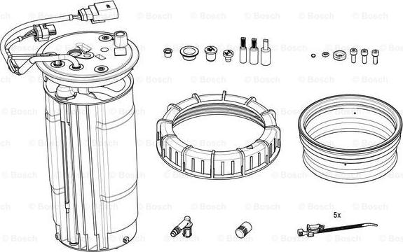 BOSCH F 01C 600 186 - Riscaldamento, Unità serbatoio (Iniezione urea) autozon.pro