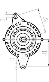 BOSCH F 032 111 989 - Alternatore autozon.pro