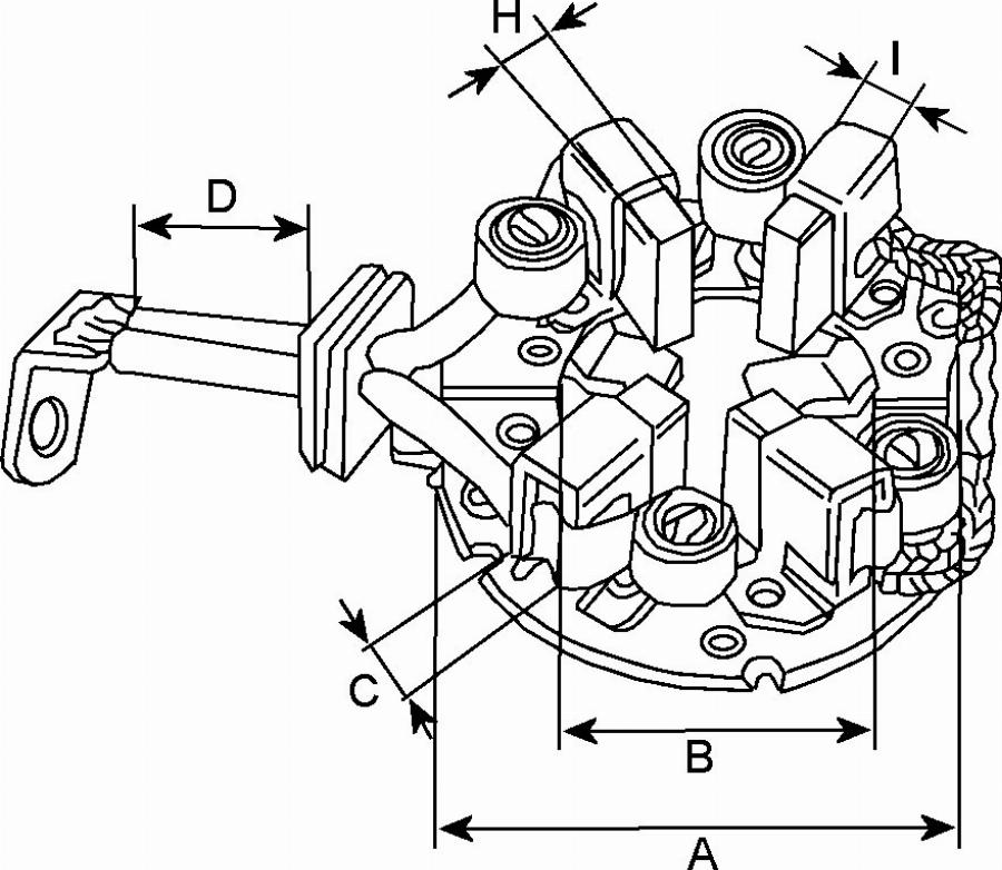 BOSCH F 032 137 929 - Supporto, Spazzole in carbone autozon.pro