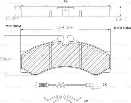 BOSCH F 03A 150 009 - Kit pastiglie freno, Freno a disco autozon.pro