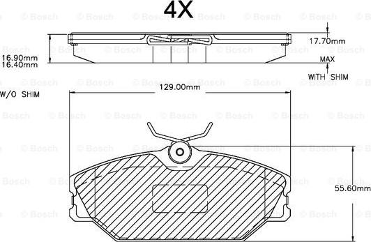 BOSCH F 03A 150 015 - Kit pastiglie freno, Freno a disco autozon.pro