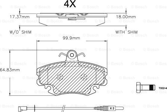 BOSCH F 03A 150 016 - Kit pastiglie freno, Freno a disco autozon.pro