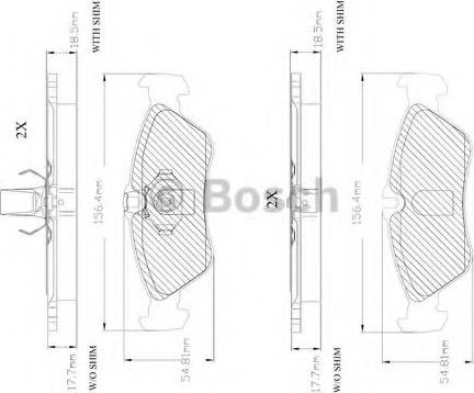 BOSCH F 03A 150 010 - Kit pastiglie freno, Freno a disco autozon.pro