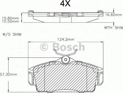 BOSCH F 03A 150 017 - Kit pastiglie freno, Freno a disco autozon.pro