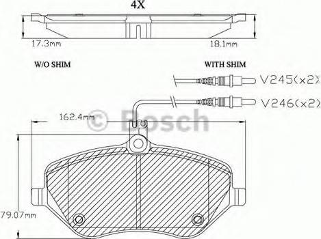 BOSCH F 03A 150 029 - Kit pastiglie freno, Freno a disco autozon.pro