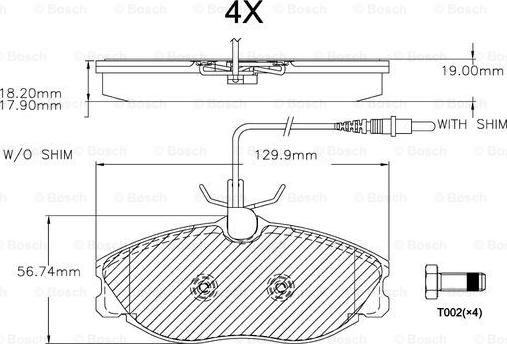 BOSCH F 03A 150 026 - Kit pastiglie freno, Freno a disco autozon.pro