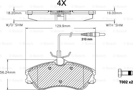 BOSCH F 03A 150 022 - Kit pastiglie freno, Freno a disco autozon.pro