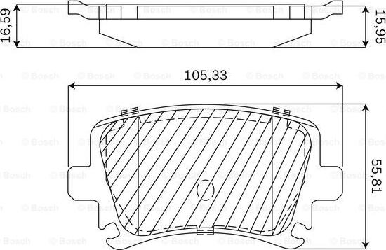 BOSCH F 03B 050 144 - Kit pastiglie freno, Freno a disco autozon.pro