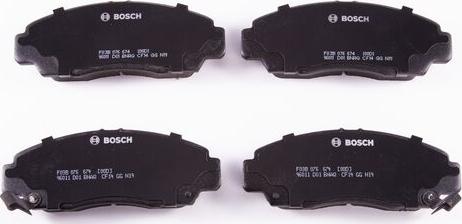 BOSCH F 03B 076 674 - Kit pastiglie freno, Freno a disco autozon.pro