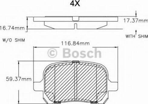 BOSCH F 03B 150 048 - Kit pastiglie freno, Freno a disco autozon.pro