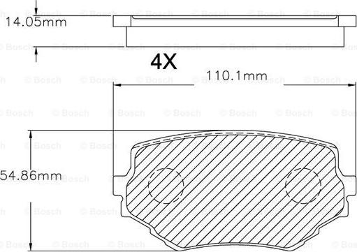 BOSCH F 03B 150 043 - Kit pastiglie freno, Freno a disco autozon.pro