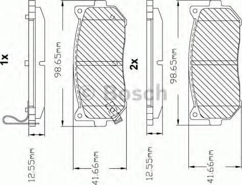 BOSCH F 03B 150 058 - Kit pastiglie freno, Freno a disco autozon.pro