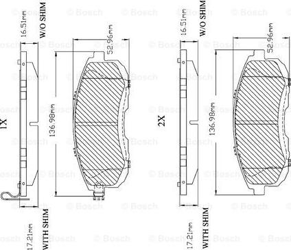 BOSCH F 03B 150 004 - Kit pastiglie freno, Freno a disco autozon.pro