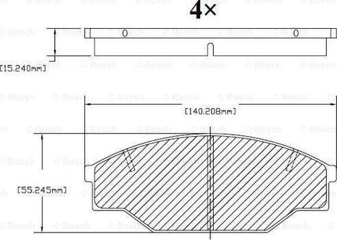 BOSCH F 03B 150 006 - Kit pastiglie freno, Freno a disco autozon.pro