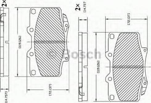 BOSCH F 03B 150 015 - Kit pastiglie freno, Freno a disco autozon.pro