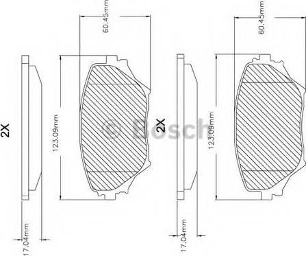 BOSCH F 03B 150 084 - Kit pastiglie freno, Freno a disco autozon.pro