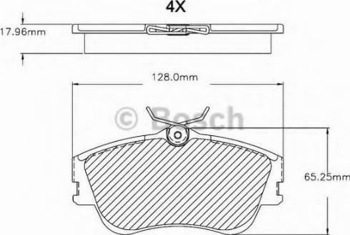 BOSCH F 03B 150 081 - Kit pastiglie freno, Freno a disco autozon.pro