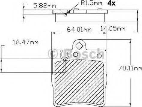 BOSCH F 03B 150 088 - Kit pastiglie freno, Freno a disco autozon.pro