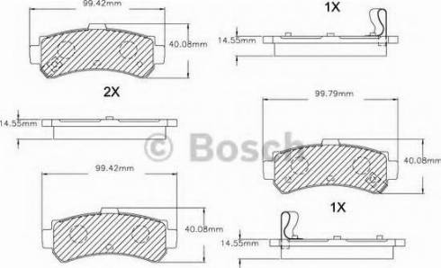 BOSCH F 03B 150 038 - Kit pastiglie freno, Freno a disco autozon.pro