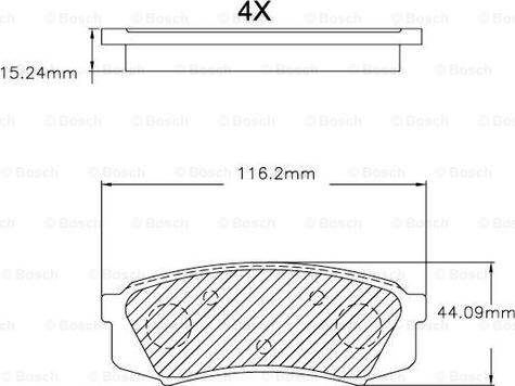 BOSCH F 03B 150 032 - Kit pastiglie freno, Freno a disco autozon.pro