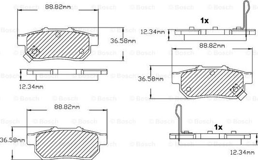 BOSCH F 03B 150 024 - Kit pastiglie freno, Freno a disco autozon.pro